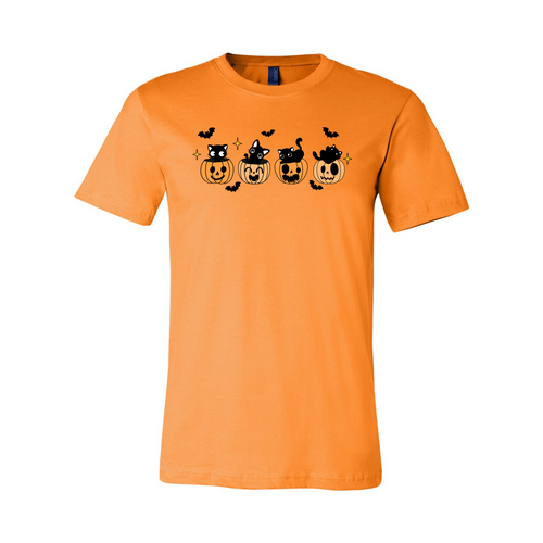 Black Cat Pumpkin Halloween Spooky Shirt - Infinity Beautiful Boutique
