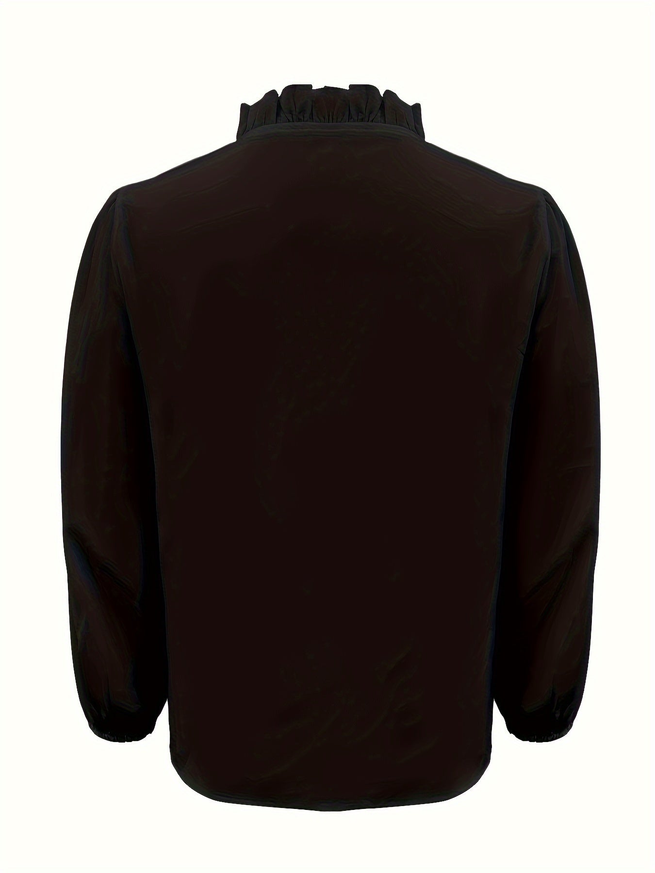 Infinity Beautiful Soft Ruffle V-Neck – Long Sleeve Shirt with Flowy Hemline Elegance - Infinity Beautiful Boutique