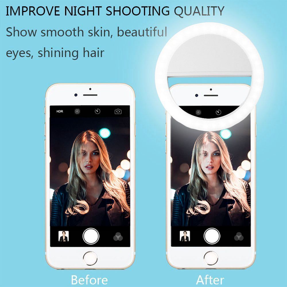Portable Selfie Ring Clip On for Mobile Phone - Infinity Beautiful Boutique