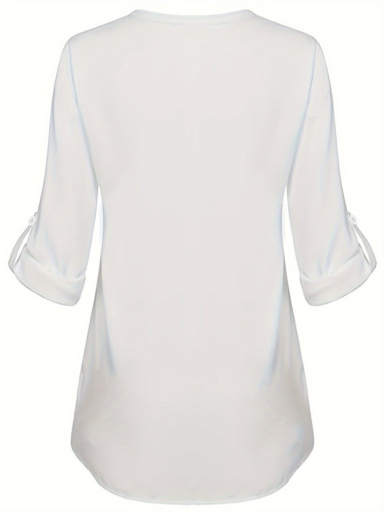 Infinity Beautiful Classic Pearl Accent Shirt – Long Sleeve Casual Style with a Timeless Touch - Infinity Beautiful Boutique
