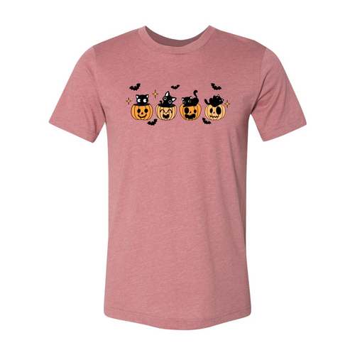 Black Cat Pumpkin Halloween Spooky Shirt - Infinity Beautiful Boutique