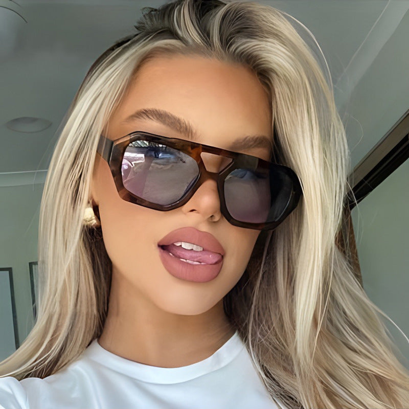 Oversized Leopard Sunglasses – Bold Summer Beach Shades - Infinity Beautiful Boutique
