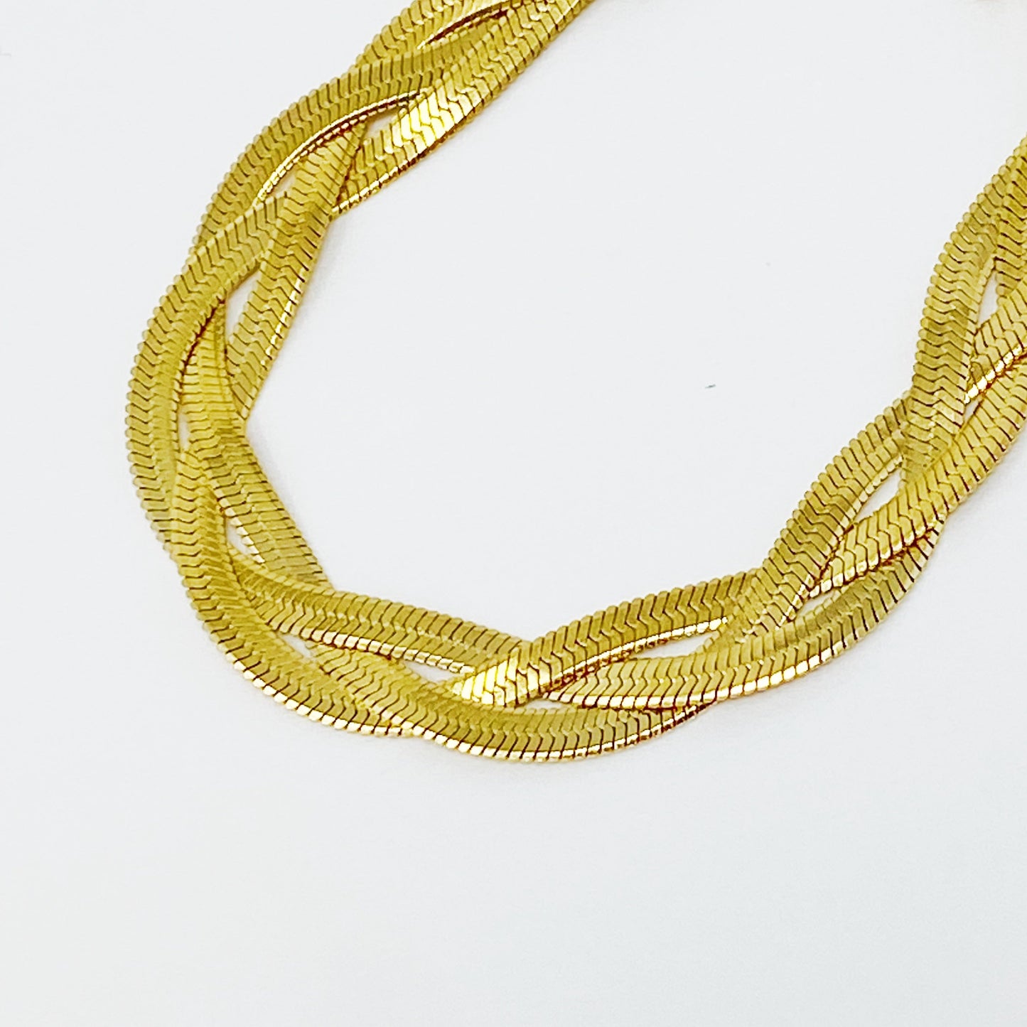 Infinity Beautiful Twisted Herringbone Chain Bracelet - Infinity Beautiful Boutique
