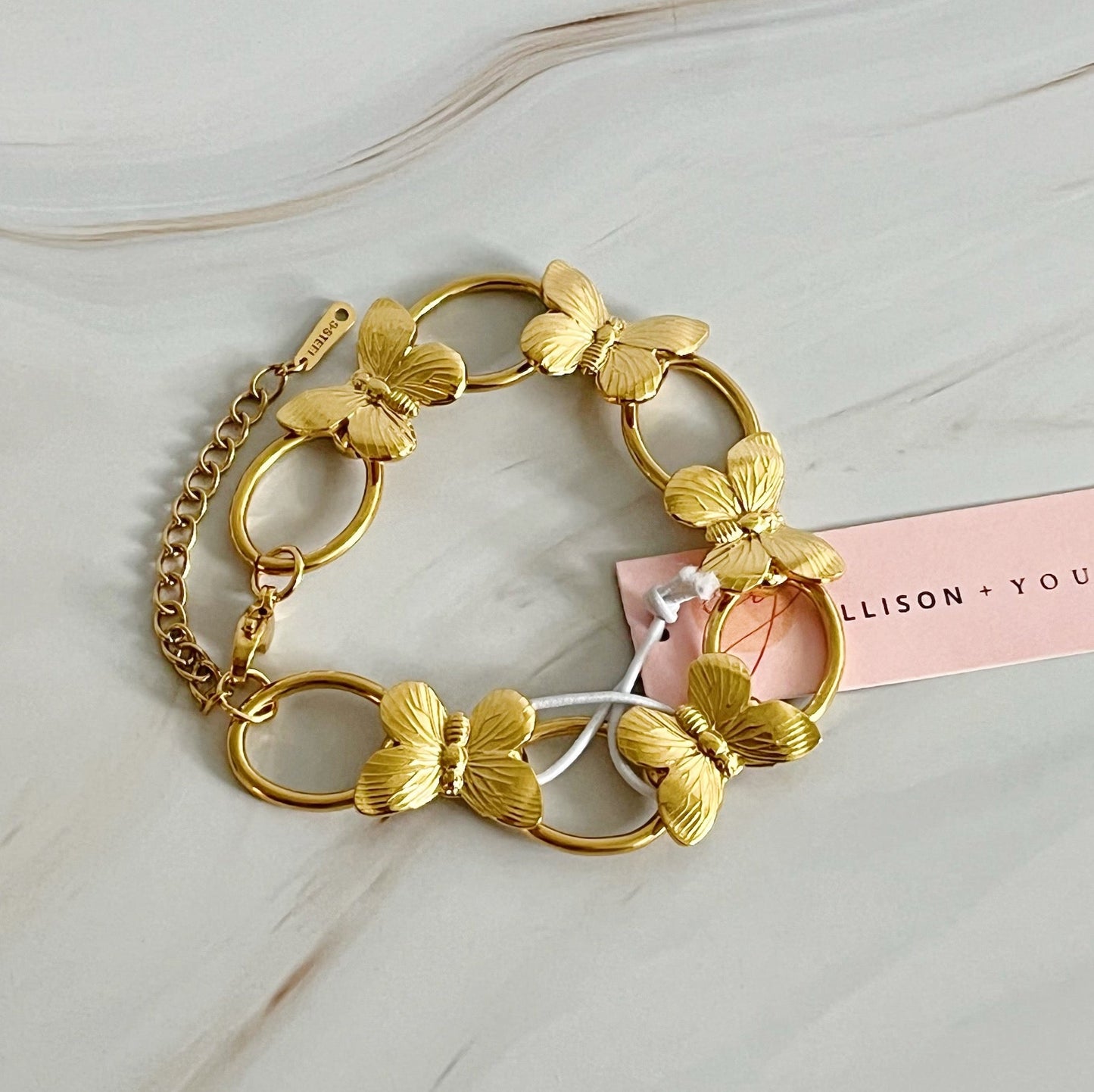 Vintage Butterfly Linked Bracelet - Infinity Beautiful Boutique