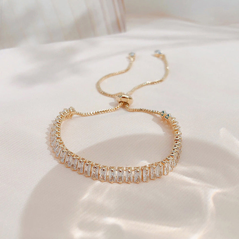 Infinity Beautiful Rhinestone Bracelet – Shiny Adjustable Fashion Jewelry for Women - Infinity Beautiful Boutique