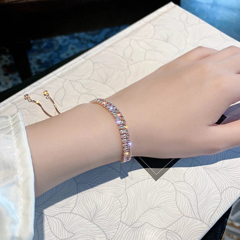 Infinity Beautiful Rhinestone Bracelet – Shiny Adjustable Fashion Jewelry for Women - Infinity Beautiful Boutique
