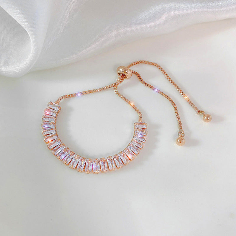 Infinity Beautiful Rhinestone Bracelet – Shiny Adjustable Fashion Jewelry for Women - Infinity Beautiful Boutique