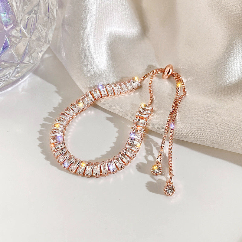 Infinity Beautiful Rhinestone Bracelet – Shiny Adjustable Fashion Jewelry for Women - Infinity Beautiful Boutique