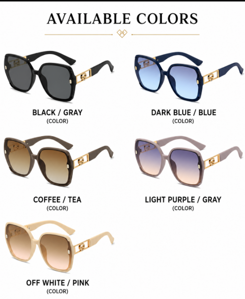 Women’s Square UV400 Sunglasses