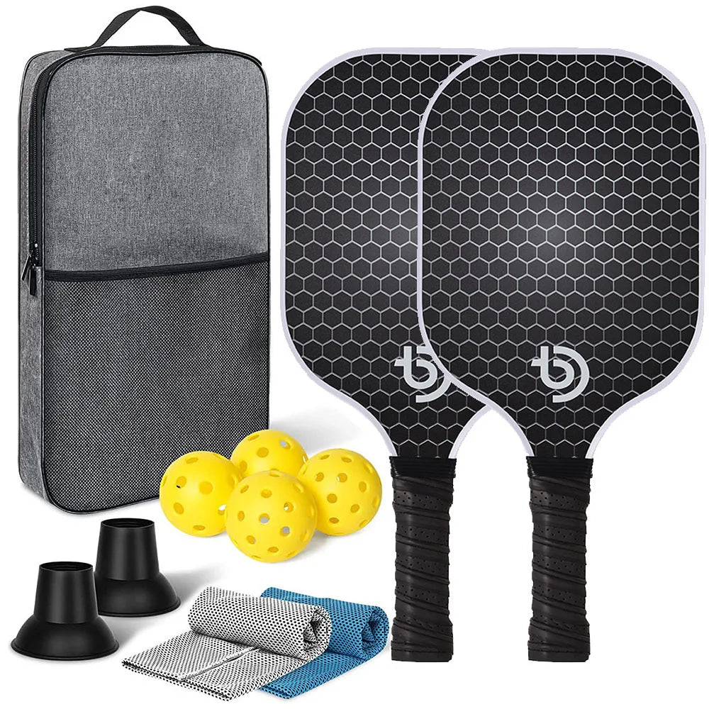 Pickleball Paddles Set – Graphite Carbon Fiber, USAPA Approved