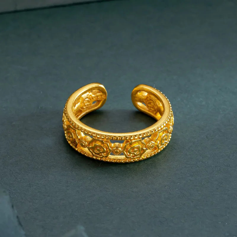 Rose Gold-Tone Adjustable Ring