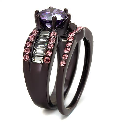 Infinity Beautiful Polished Coffee Tone Steel Ring