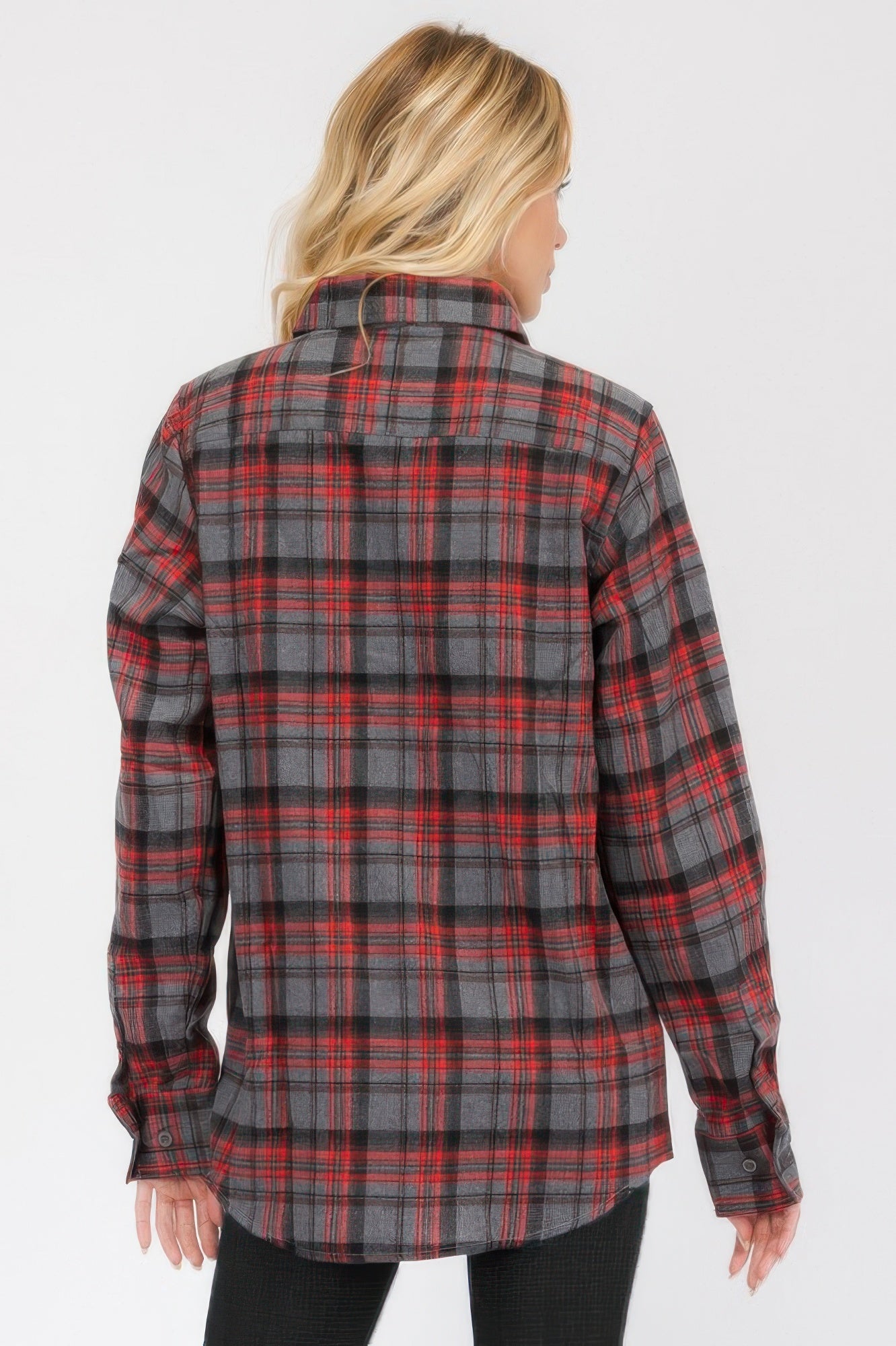 Infinity Beautiful Cozy Check Flannel – Oversized Plaid Shirt Style Layer - Infinity Beautiful Boutique