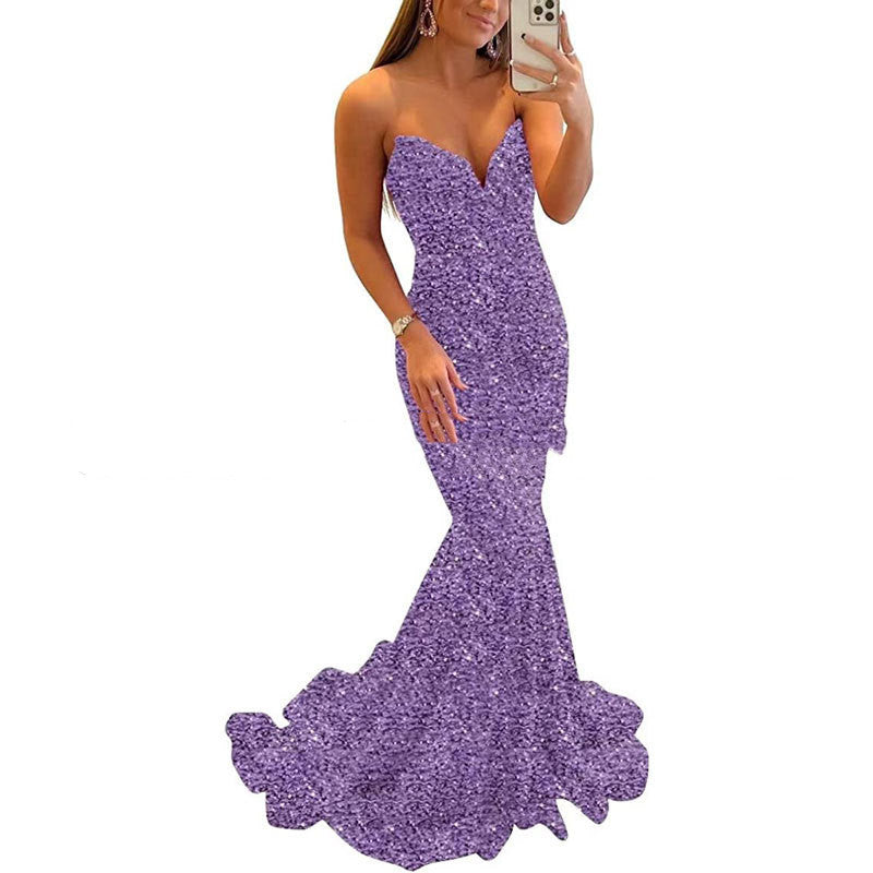 Infinity Beautiful Sequin Evening Gown – Formal Long Prom & Party Dress for Women