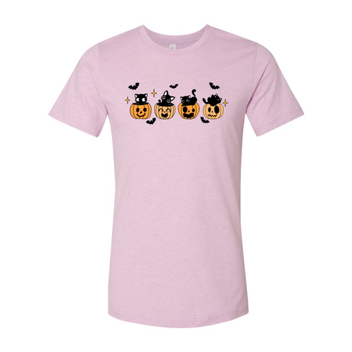Black Cat Pumpkin Halloween Spooky Shirt - Infinity Beautiful Boutique