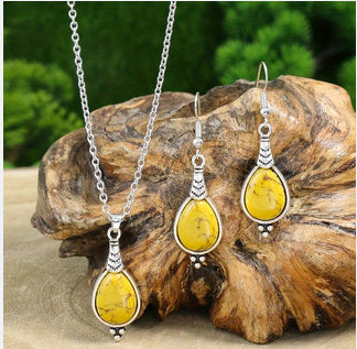 Infinity Beautiful Retro Ethnic Jewelry Set – Statement Earrings & Necklace for Women - Infinity Beautiful Boutique
