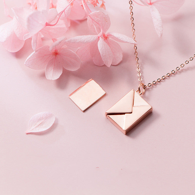 Infinity Beautiful Envelope Necklace – Romantic Letter Pendant Jewelry for Her - Infinity Beautiful Boutique