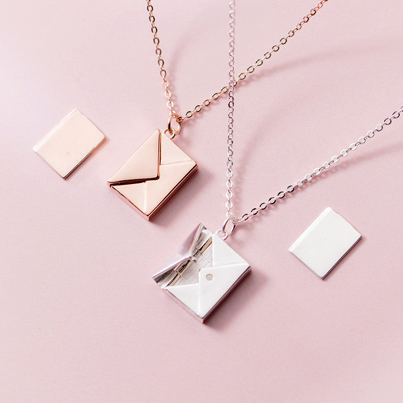 Infinity Beautiful Envelope Necklace – Romantic Letter Pendant Jewelry for Her - Infinity Beautiful Boutique