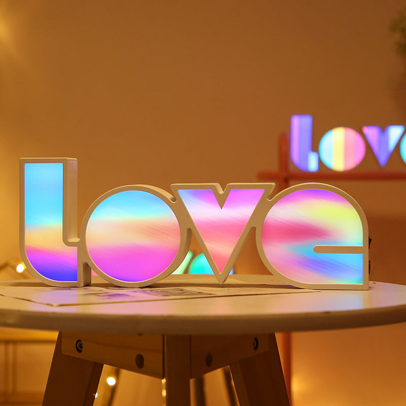 Valentines Day Decor LED LOVE Light Valentines Day Gift For Girlfriend Bithday Wedding Party Decoration Romantic Wedding Decor - Infinity Beautiful Boutique