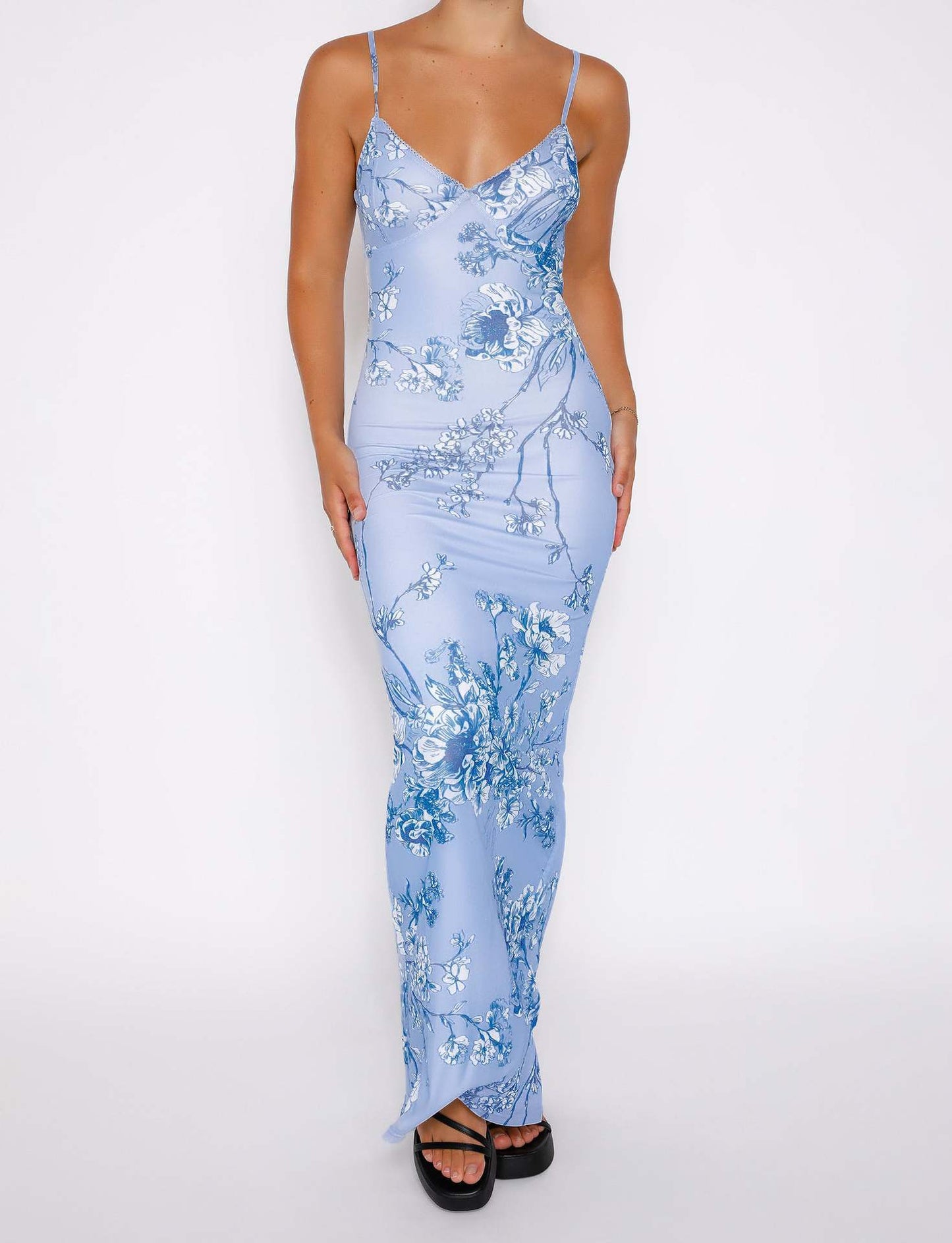 Infinity Beautiful Y2K Floral Slip Dress – Slim Summer Suspender Style for Beach Vacations - Infinity Beautiful Boutique