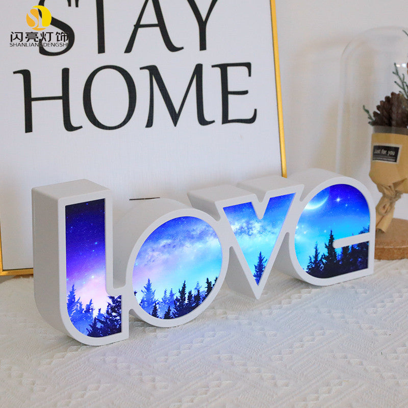 Valentines Day Decor LED LOVE Light Valentines Day Gift For Girlfriend Bithday Wedding Party Decoration Romantic Wedding Decor - Infinity Beautiful Boutique