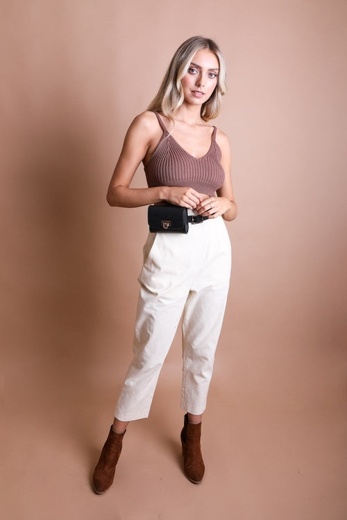 Infinity Beautiful Mini Faux Leather Belt Bag – Chic with Gold Link Chain