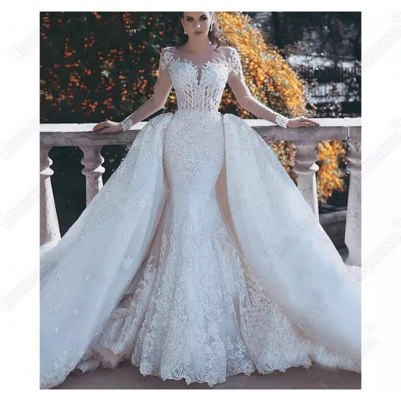 Infinity Beautiful African Mermaid Wedding Dress – Long Sleeve Elegant Bridal Gown