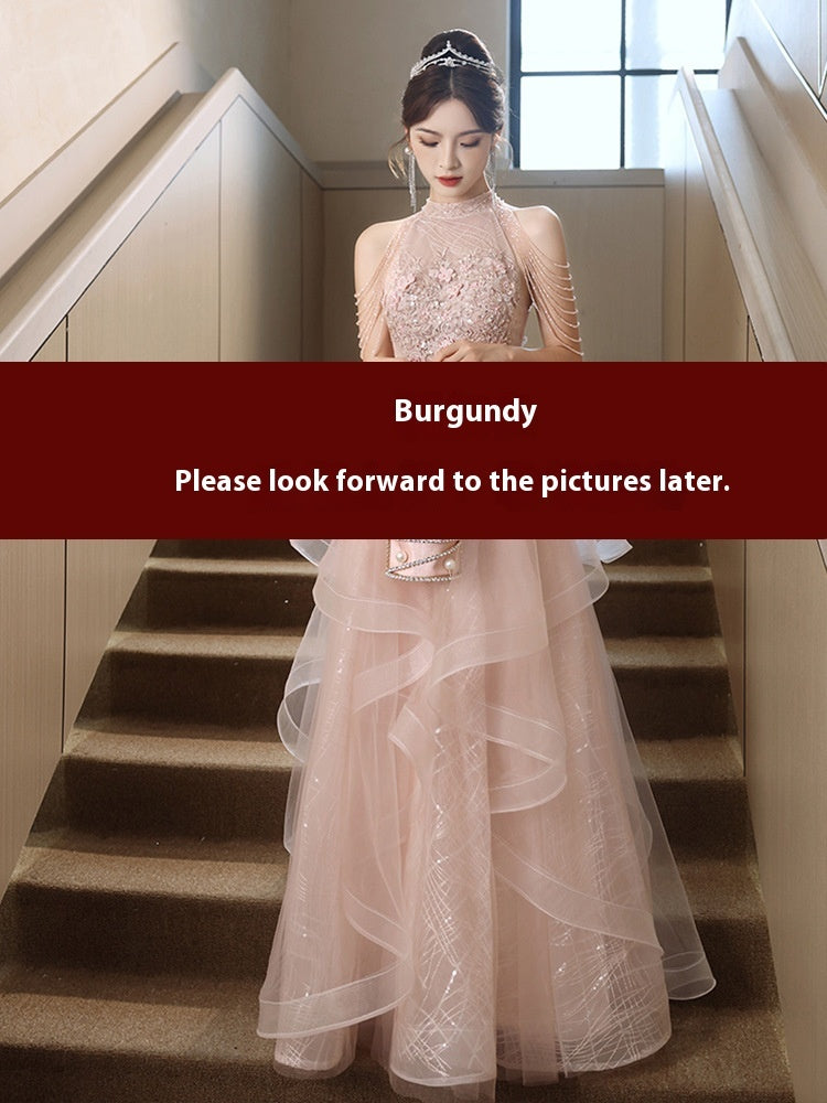 Infinity Beautiful Pink Evening Gown – Elegant Women's Formal Morning Dress