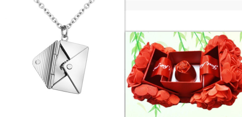 Infinity Beautiful Envelope Necklace – Romantic Letter Pendant Jewelry for Her - Infinity Beautiful Boutique