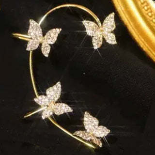 Fashion Earring Butterfly Ear Clip And Ear Hook Jewelry - Infinity Beautiful Boutique