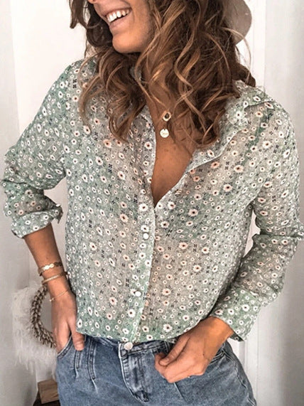 Infinity Beautiful Lapel Shirt – Button-Up Long Sleeve for Women - Infinity Beautiful Boutique