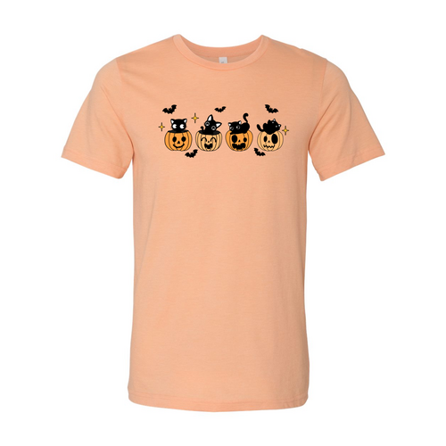 Black Cat Pumpkin Halloween Spooky Shirt - Infinity Beautiful Boutique