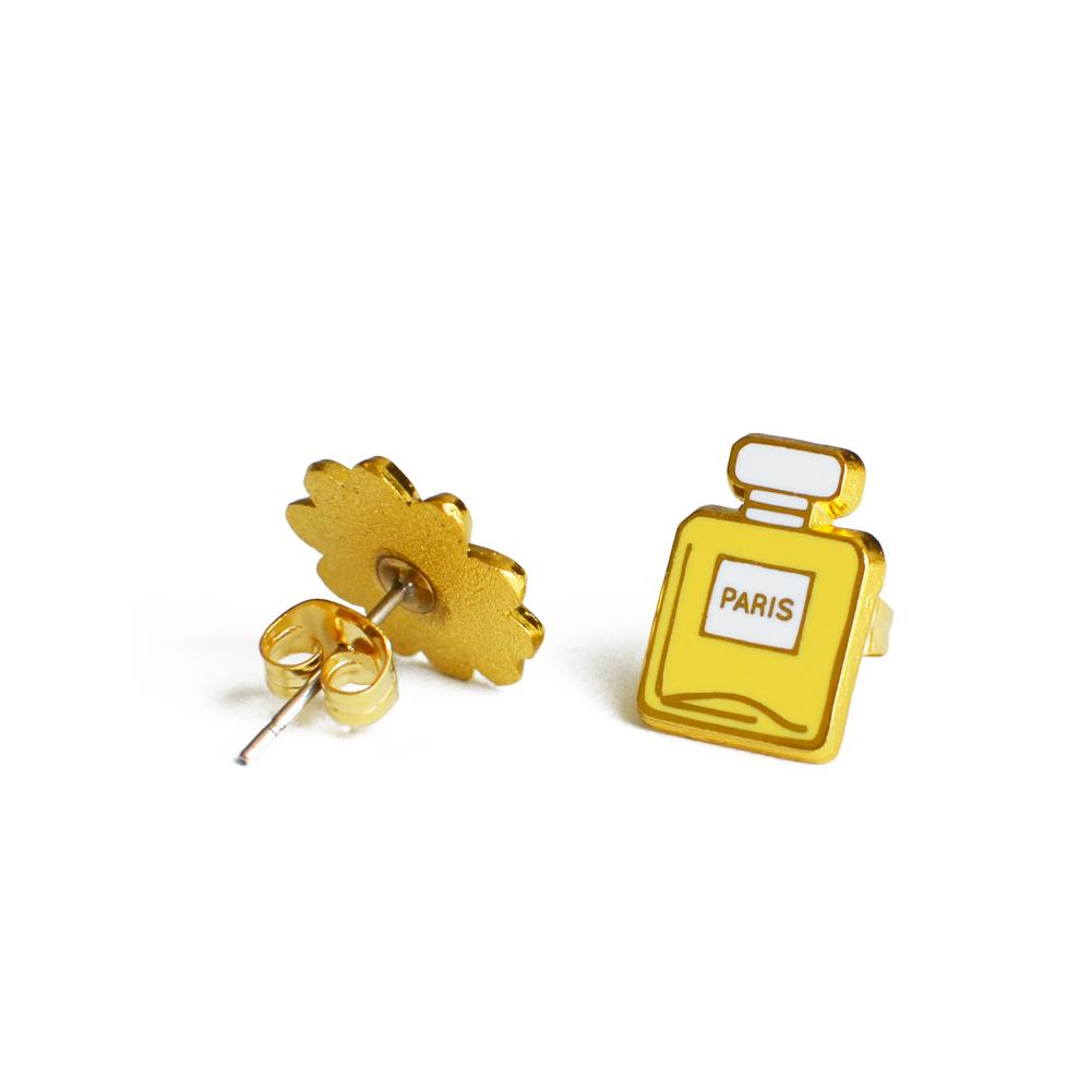 Infinity Beautiful Perfume Bottle & Daisy Charm Earrings