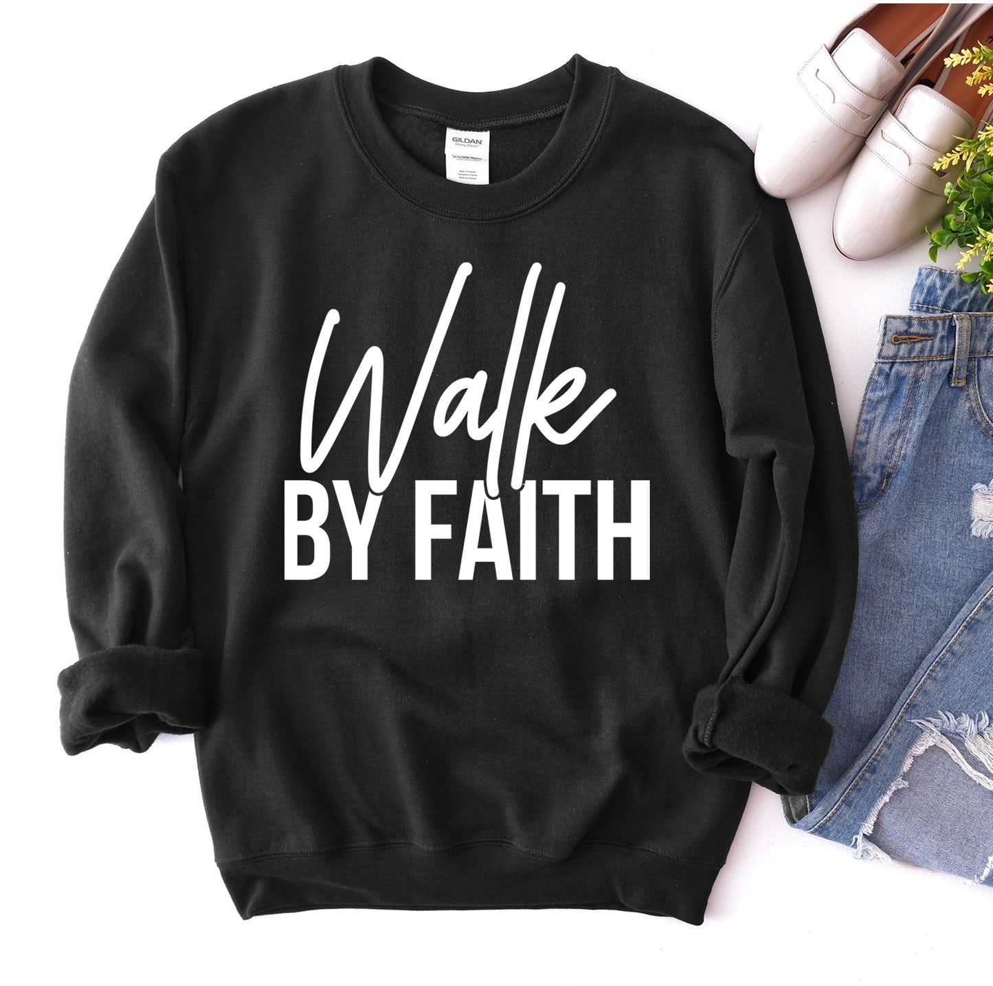 Walk By Faith Sweatshirt - Infinity Beautiful Boutique