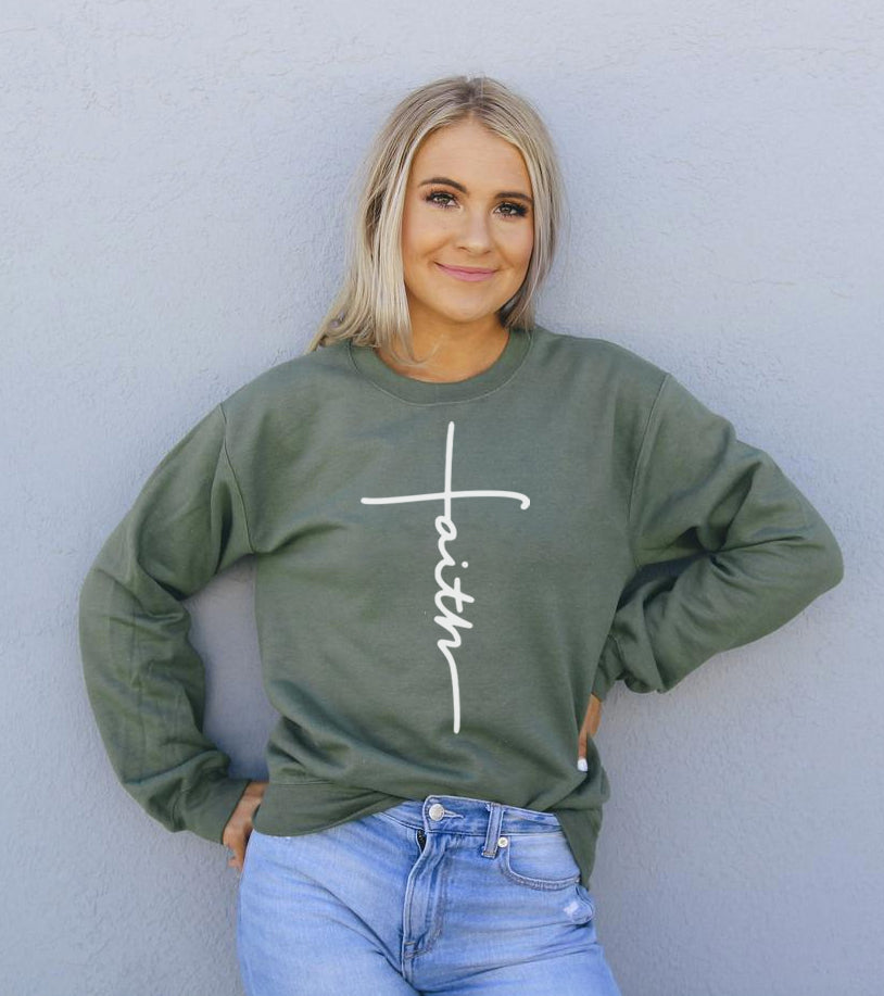 Faith Sweatshirt - Infinity Beautiful Boutique