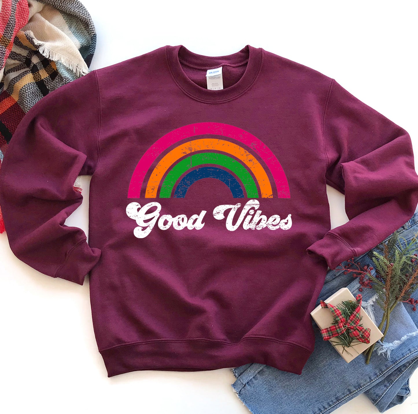 Good Vibes Sweatshirt - Infinity Beautiful Boutique