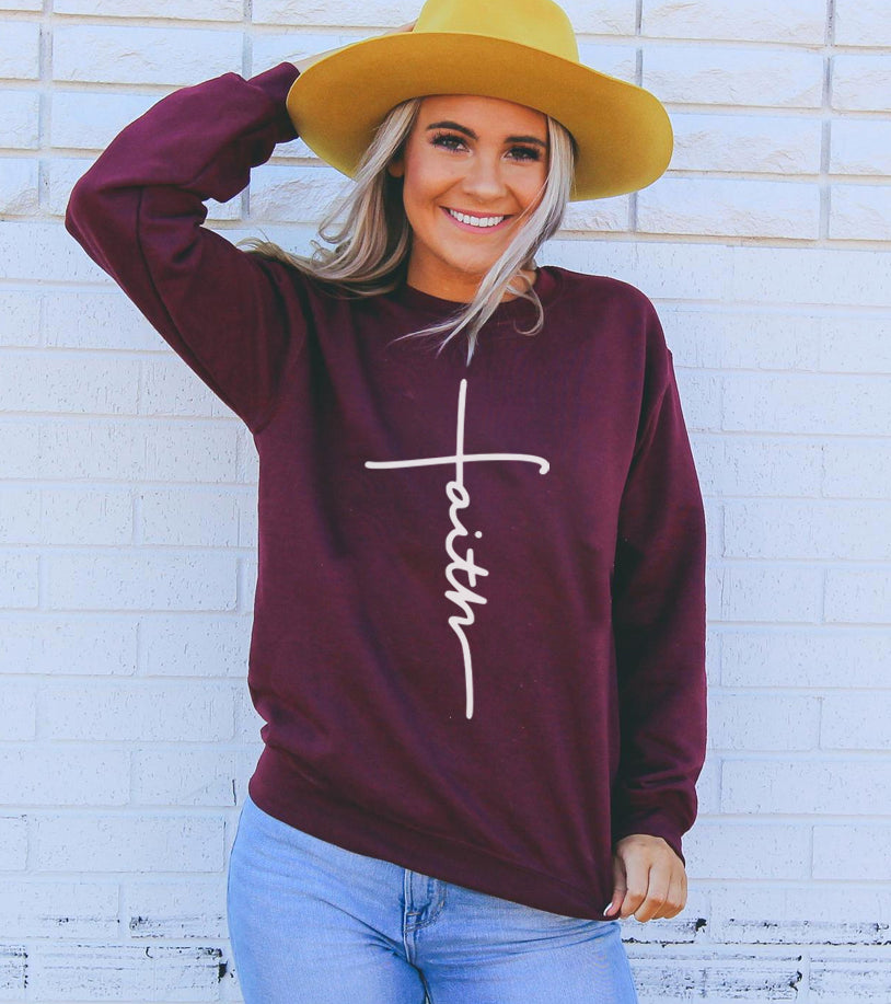 Faith Sweatshirt - Infinity Beautiful Boutique