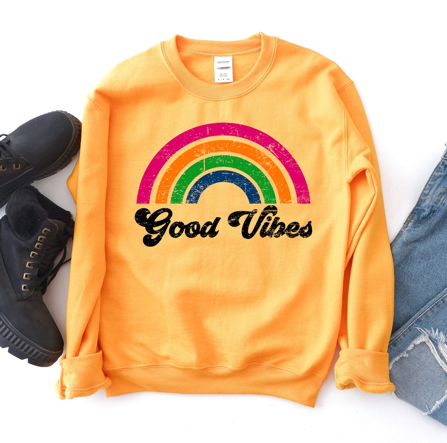 Good Vibes Sweatshirt - Infinity Beautiful Boutique