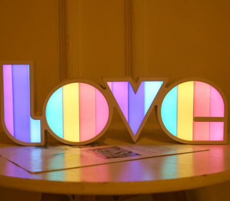 Valentines Day Decor LED LOVE Light Valentines Day Gift For Girlfriend Bithday Wedding Party Decoration Romantic Wedding Decor - Infinity Beautiful Boutique