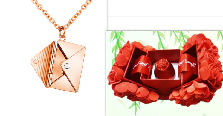 Infinity Beautiful Envelope Necklace – Romantic Letter Pendant Jewelry for Her - Infinity Beautiful Boutique