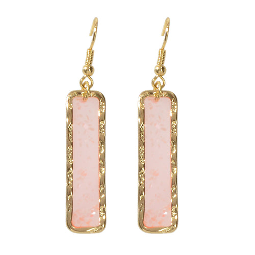 Fashion Jewellery Pink Acrylic Square Drop Earrings Wholesale Price