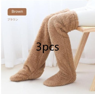Infinity Beautiful Over-the-Knee Fuzzy Socks – Winter Warm Sleep & Lounge Stockings - Infinity Beautiful Boutique