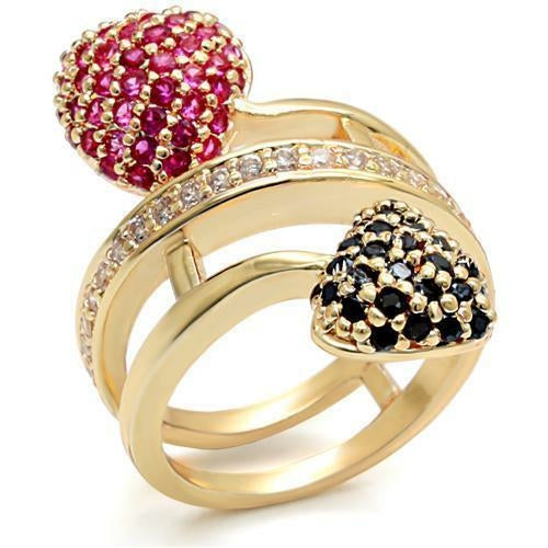 Infinity Beautiful Elegant Ruby Garnet Ring
