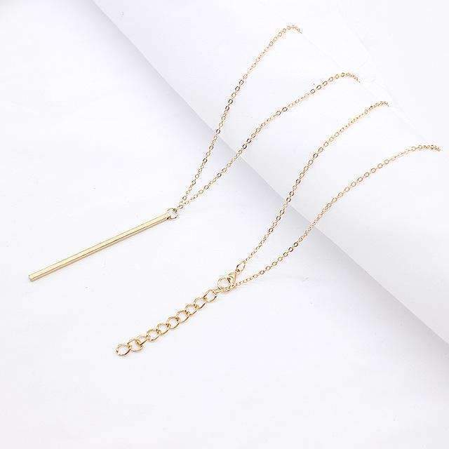 Infinity Beautiful Vertical Bar Necklace
