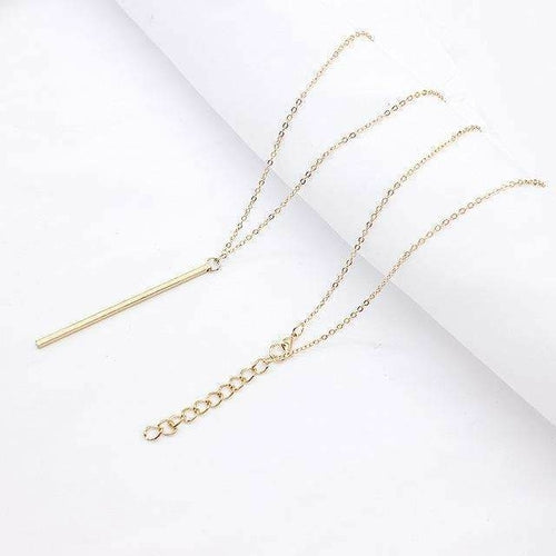 Infinity Beautiful Vertical Bar Necklace