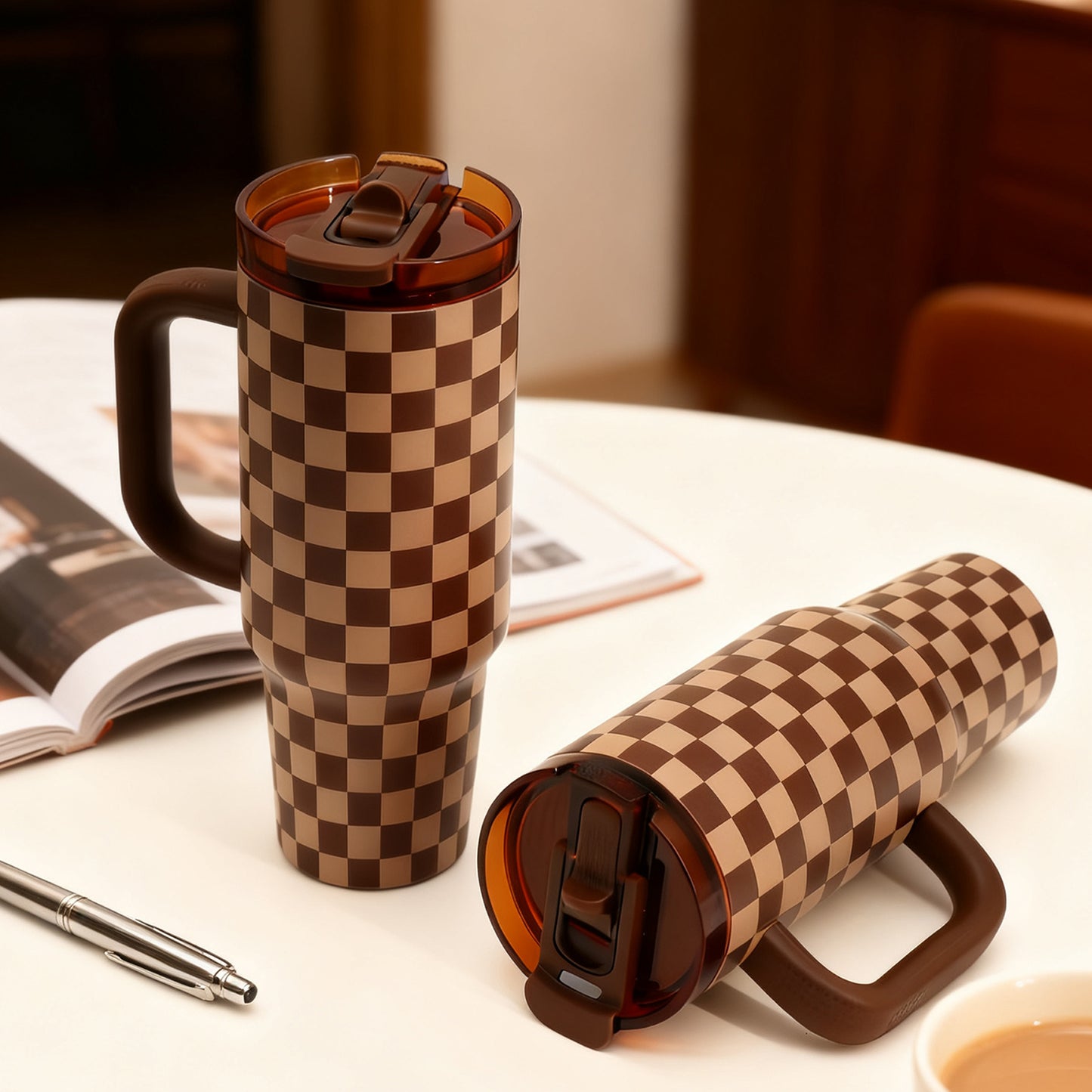 Stainless Steel Vacuum Insulated Tumbler with Handle