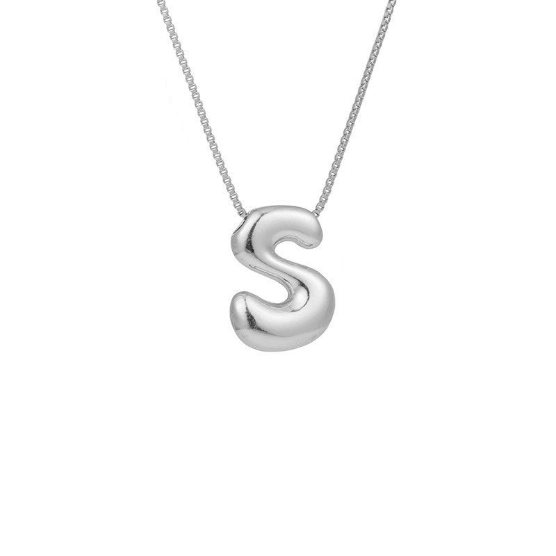 Gold Letter Initial Necklace – Statement Chain Jewelry