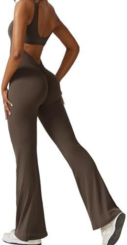 Infinity Beautiful Sleeveless Flare Jumpsuit – Yoga & Fitness One-Piece for Women - Infinity Beautiful Boutique