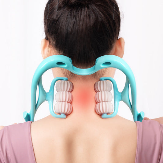 Multifunctional Manual Six-wheel Neck Massager Massage Relieve Roller Massage Tool - Infinity Beautiful Boutique