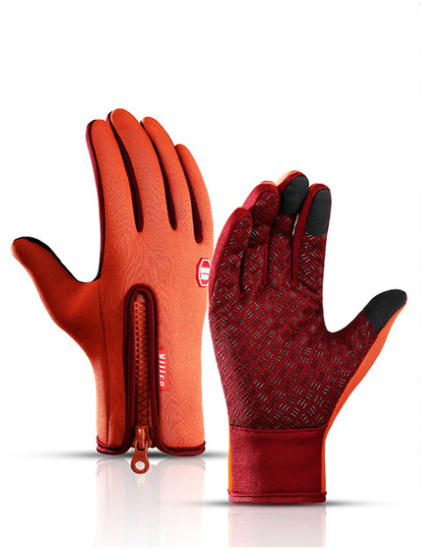 Winter Gloves Touch Screen Riding Motorcycle Sliding Waterproof Sports Gloves With Fleece - Infinity Beautiful Boutique